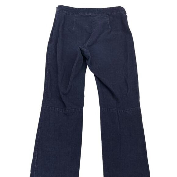 BABATON Aritzia Mitch Corduroy Mid Rise Slim Leg Ankle Pant Sz 0 Blue - Picture 5 of 6